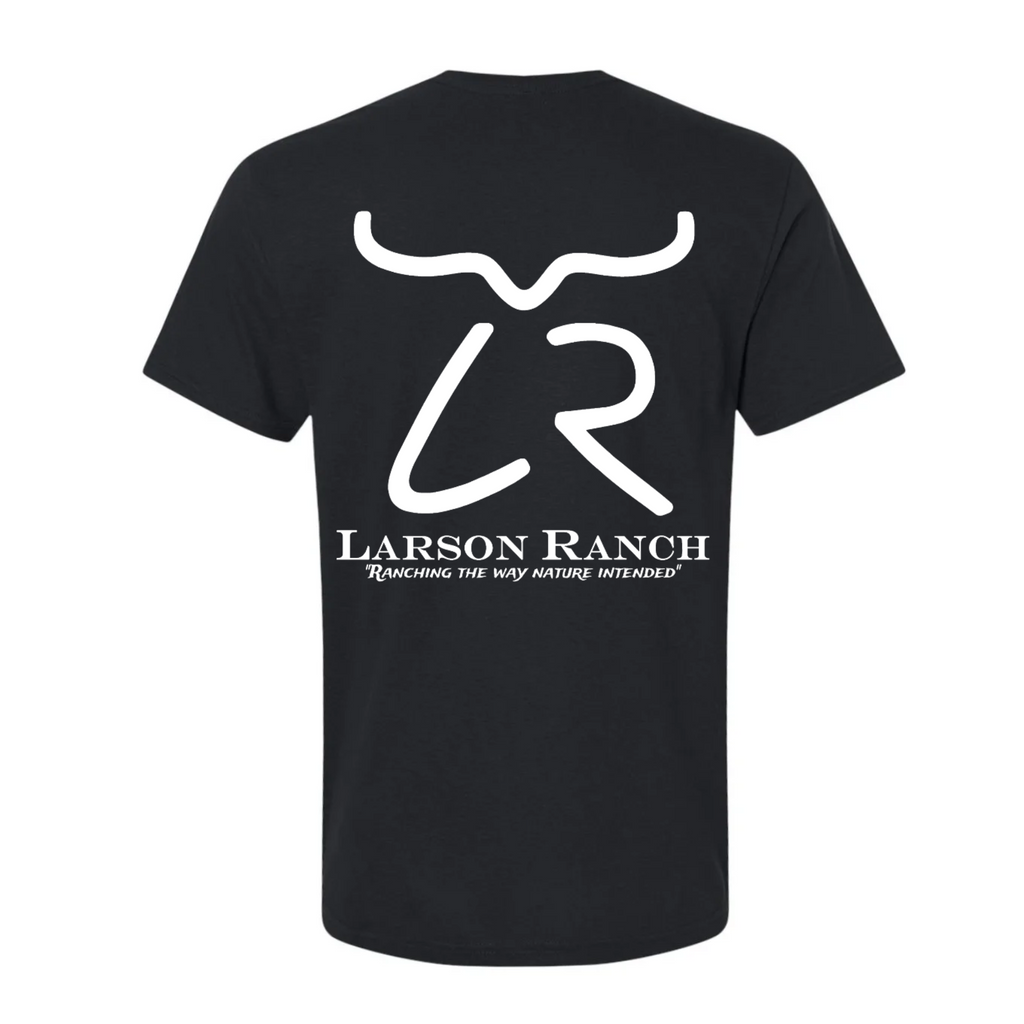 Larson Ranch short sleeve t-shirt with Logo back print