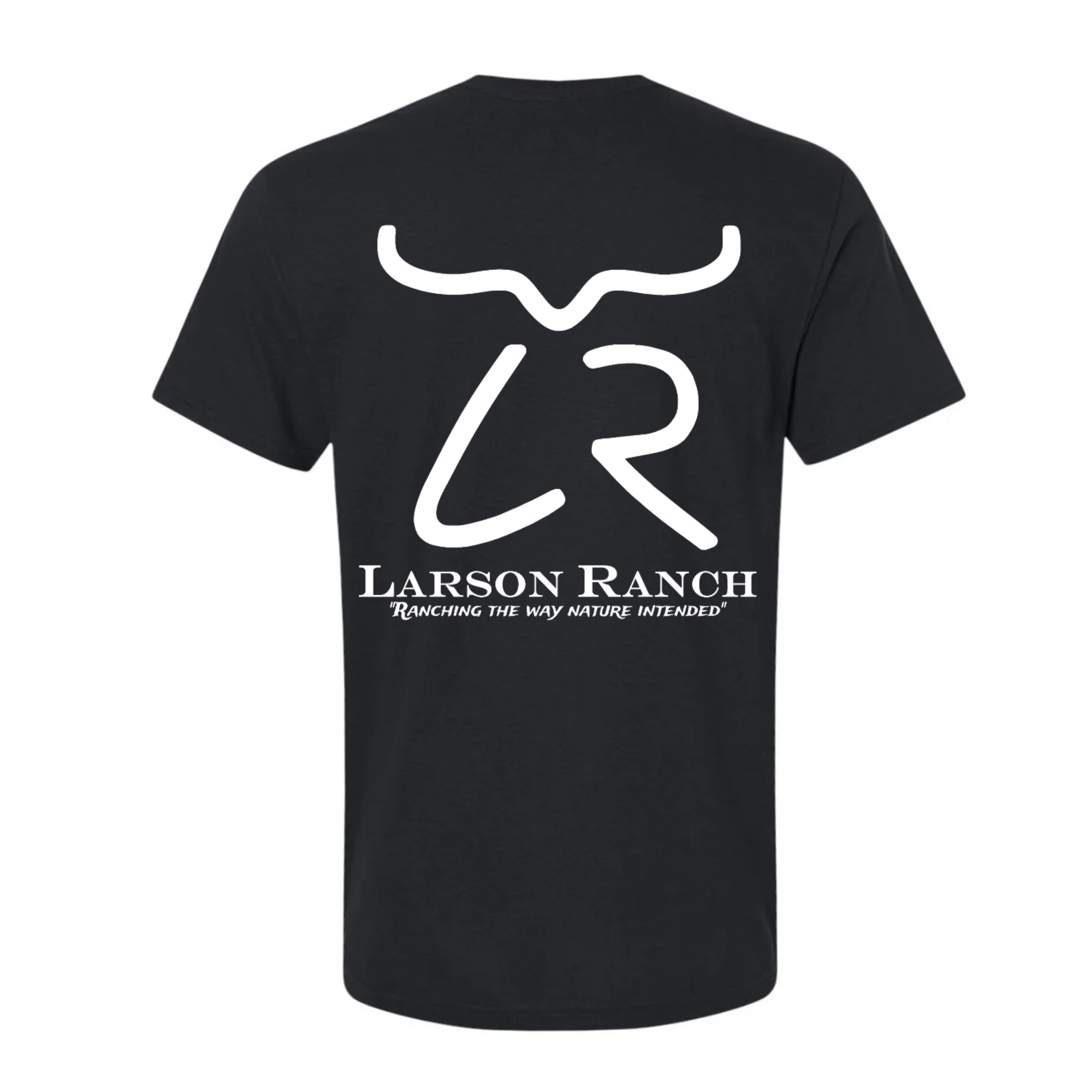 Larson Ranch short sleeve t-shirt with Logo back print